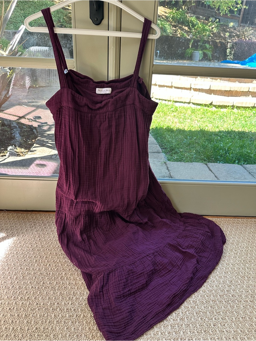 Michael Stars Sleeveless Maxi Dress in Deep Plum